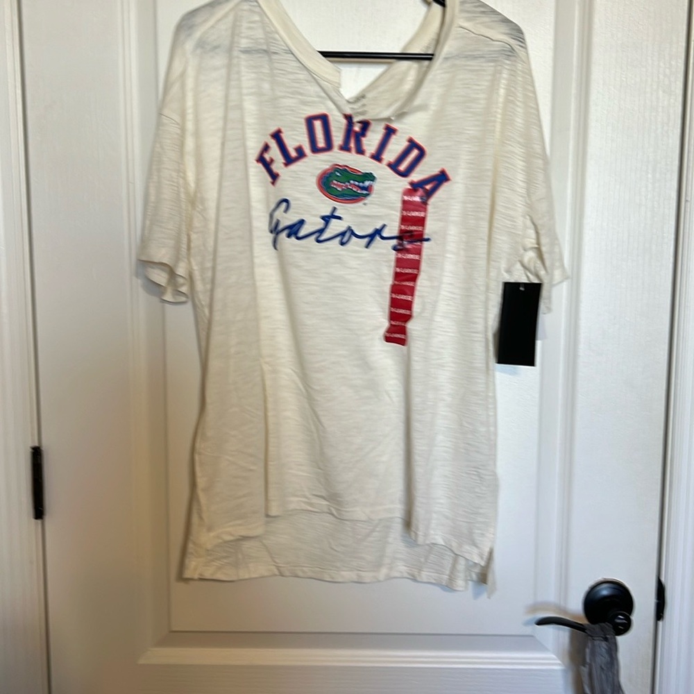 Women's Florida Gators White Short Sleeve Tee XL